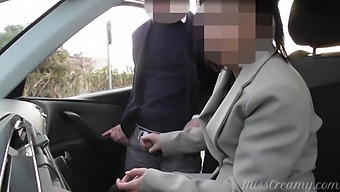 Dogging My Wife In Public Car Parking And Masturbating After Work - Misscreamy