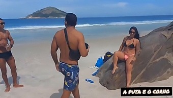Nudism Beach Gets Wild With Interracial Sex