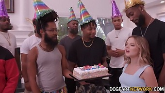 Coco Lovelock Receives 11 Black Cocks As A Surprise For Her Birthday