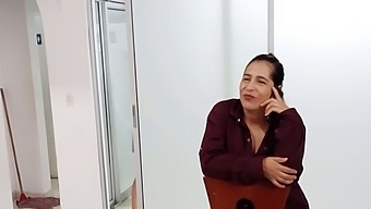 Latina Cougar Interrupts Stepmother'S Phone Sex And Relieves Her Lover'S Desires
