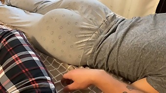 Teen Step Sister Interrupts Rough Masturbation