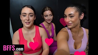 Bffs Get Wild In An Erotic Gym Session With Brookie Blair, Serena Hill, And Ariana Starr