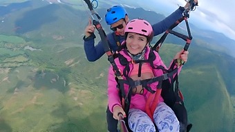 Verified Amateurs Squirt During Extreme Paragliding Adventure