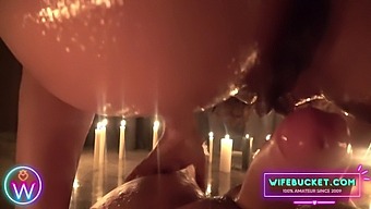 Intimate Homemade Valentine'S Day Threesome With Wife And Lover