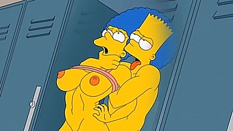 Marge, The Housewife, Experiences Intense Pleasure As She Is Covered In Hot Sperm In Various Locations, Including Her Mouth, Tits, And Anus. This Uncensored Video Features A Range Of Fetishes, Including Buxom Women, Cum, And Even A Visual Novel Element.