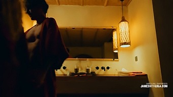 Lovebirds Enjoy A Steamy Session In Their Hotel Room Instead Of Eating Dinner.